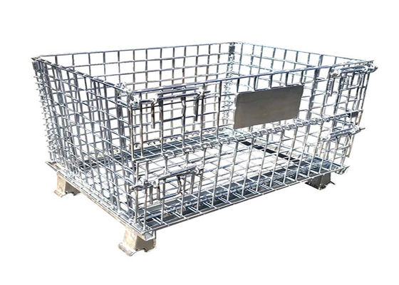 6mm Wire Mesh Container , 304 ss Warehouse Wire Container
