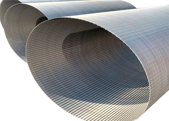 T12mm Stainless Steel Wedge Wire Screen , V Wire Screen Filter Polished