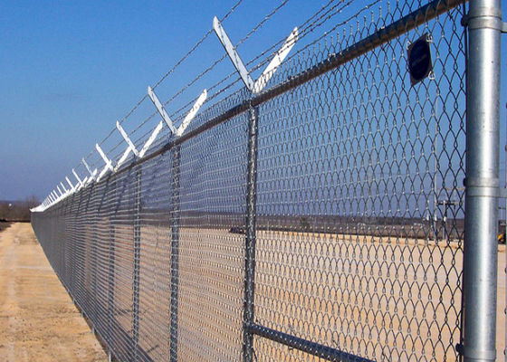 SGS 6 Foot Chain Link Fence , Vinyl 6ft Chain Link Fencing