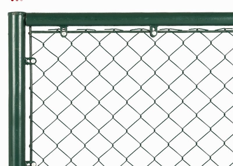 12 Feet Green PVC Chain Link Fence 45x45mm Diamand Hole
