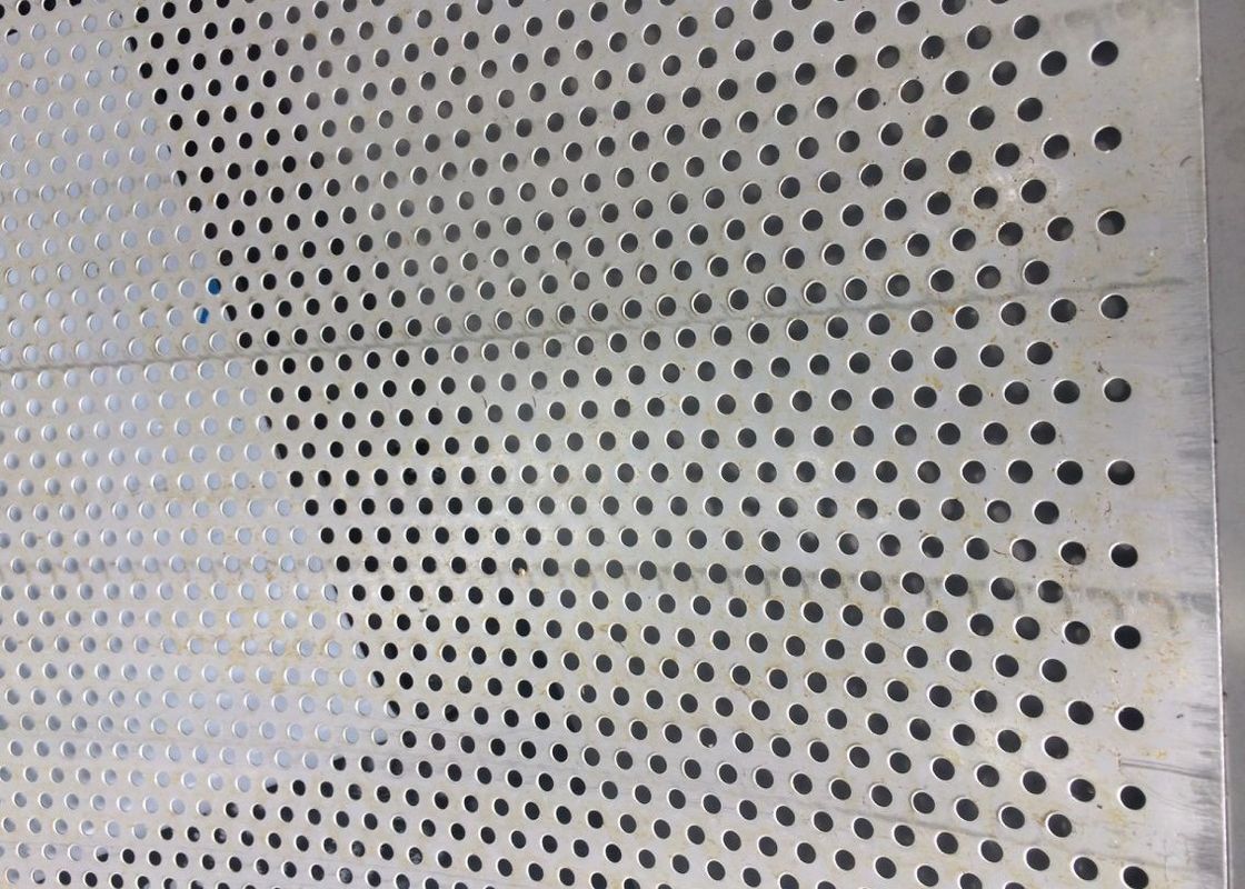 304 316 Micron Round Hole Decorative Punched 3mm Perforated Stainless Steel Sheet