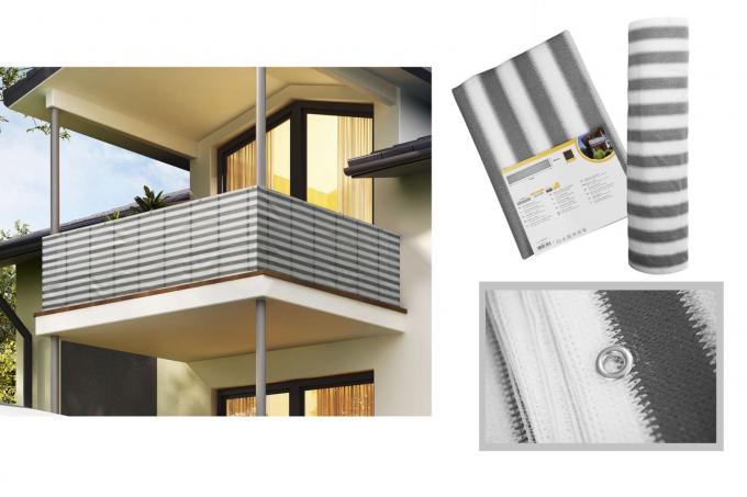 Отделка ветрила сети 0.9x5m тени Hdpe балкона УЛЬТРАФИОЛЕТОВАЯ 4